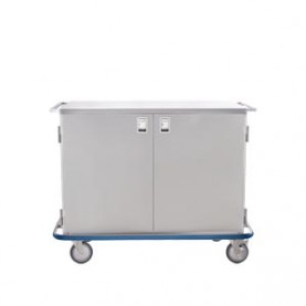 Blickman Industries 2293331000 Maxi Case Cart 52"W x 40 1/2"H x 29"D, (1) Heavy Duty Wire Rollout Shelf, (2) Doors, No Center Stile (DROP SHIP ONLY)