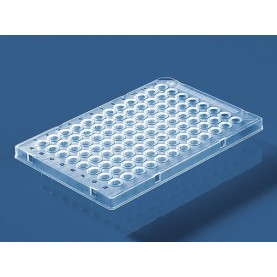 BRAND 96 Well PCR Plate, Half Skirt, Low Profile 