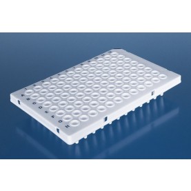 BrandTech 781376 96 Well PCR Microplate, White, Half Skirted
