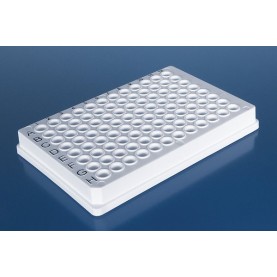BrandTech 781378 96 Well PCR Microplate, White, Skirted, Low Profile