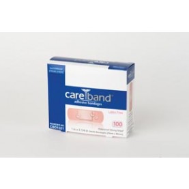 ASO, LLC CBD1321 Reinforced Waterproof Bandage, Tan, 1" x 3", Latex Free (LF), 100/bx, 12 bx/cs