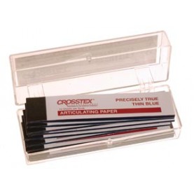 Crosstex International TPXT Articulating Paper, X-Thin, Blue, 12 sheets/bk, 12 bk/bx
