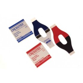 Crosstex International TPH Articulating Paper, Horseshoe, Red/ Blue, 12 sheets/bk, 6 bk/bx