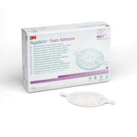 3M Health Care 90611 Foam Adhesive Dressing, 4" x 4 ½", Oval, 10/bx, 4 bx/cs (Continental US+HI Only)