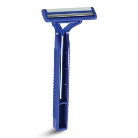 AccuTec Blades, Inc. 75-0015 Twin Blade Plus Razor, Lubricating Strip, 10/bg, 5 bg/ctn, 10 ctn/cs