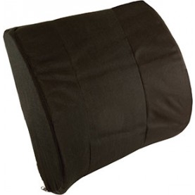 Compass Health PC7121 Lumbar Seat Back Cushion with Strap, Black (092821)