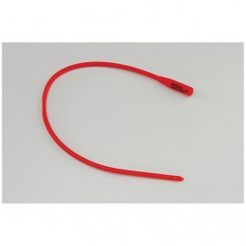 Urethral Red Rubber Catheter, 20FR, 12"L, 12/ctn (Continental US Only)