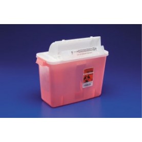 Container, 2 Gal, Clear Sharpstar, Counter Balanced Lid, 10/cs (Continental US Only)