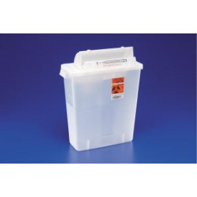 Container, 2 Gal, Transparent Red Sharpstar, Counter Balanced Lid, 10/cs (12 cs/plt) (Continental US Only)
