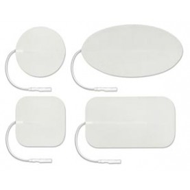 Axelgaard CFF203 ValuTrode Foam Electrode, White Foam Top, 2" x 3½" Rectangle, 4/pk, 10 pk/bg, 1 bg/cs (090167)