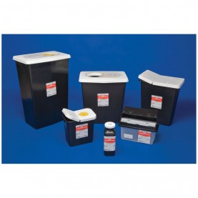 Hazardous Waste Container, Hinge Top, 8 Gal, 10/cs (Continental US Only)