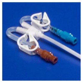Dual Lumen Acute Dialysis Catheter, 11.5FR, 19.5cm, Curved Extensions, IC Tray, 5/ctn (Continental US Only)