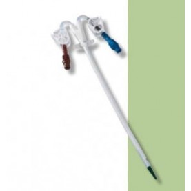 Dual Lumen Acute Dialysis Catheter, 11.5FR, 13.5cm, Curved Extensions, IC Tray, 5/ctn (Continental US Only)