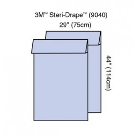 3M Health Care 9040 Steri-Drape Extremity Cover (Pair), 29" x 44", Absorbent Impervious Material, 12 pr/bx, 4 bx/cs (Continental US+HI Only)