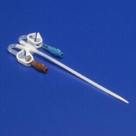Dual Lumen Acute Dialysis Catheter, 11.5FR, 16cm, Curved Extensions, IC Tray, 5/ctn (Continental US Only)