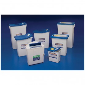 Waste Disposal Container, 18 Gal, Lid & Absorbent Pad, 26"H x 12¾"D x 18¼" W , 5/cs (14 cs/plt) (Continental US Only)