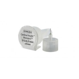 Monoject™ Pen Needle, 32G x 4mm, Light Green, 100/bx, 24 bx/cs (Continental US Only)