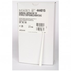 Surgical Aspiration Tip, Sterile, Opaque White, 25/bx, 4 bx/cs (Continental US Only) (Item on Manufacturer Backorder - Inventory Limited when Available)