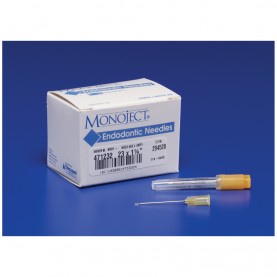 Endodontic Irrigation Needle, 23G, x 1¼ (31.7mm), Orange, Sterile, 25/bx, 4 bx/cs (Continental US Only)