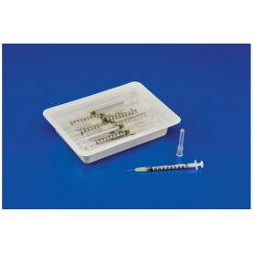 Allergy Tray, ½mL TB Syringe, 28 x ½", 25/tray, 40 trays/cs (Continental US Only) (Item on Manufacturer Backorder - Inventory Limited when Available)