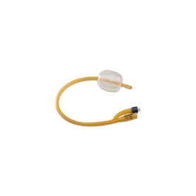 Silicone Elastomer Coated Foley Catheter, Nylon Spiral Reinforced Wall, 2-Way, 22FR, 30-50cc, Latex, 10/ctn (Continental US Only) (Manufacturer Backorder - Inventory Limited when Available)