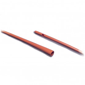 Red Rubber Robinson Catheters, 12FR, 14"L, Latex, Sterile, 100/cs (Continental US Only)