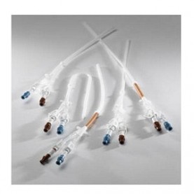 Symmetric Tip Dual Lumen Catheter Sport Pack 14.5FR, 36cm, Includes: Catheter, (2) Tal VenaTrac™ Over-the-Wire Insertion Stylets, 16FR Valved Pull-Apart Sheath/Dilator, Bifurcated Tunnler, 12FR Tissue Dilator, 14FR Tissue Dilator, (2) Sealing Caps, Steril