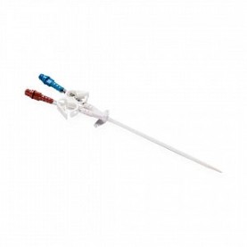 Dual Lumen Catheter IC Tray, 12FR, 30cm, Straight Extension, Tray Includes: Catheter, 18G Introducer Needle, (3) Hypodermic Needles (18G, 22G, 25G), J/Straight .035" x 70cm Guidewire w/Thumb Advancer, 10FR & 12FR Tissue Dilator, (2) 6mL & 3mL Luer Lock Sy
