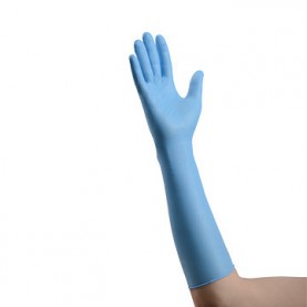 Decontamination Exam Glove, Nitrile, Blue, Medium, 50/bx, 10 bx/cs (Continental US Only)