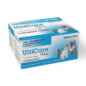 UltiMed, Inc. 08250 U-100 Syringe, 28G x ½", 1/2cc, 100/bx