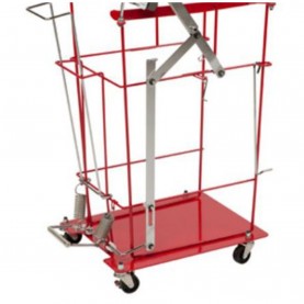 Foot Pedal Cart For 8 Gal Slide-Top Lid Large Volume & Chemotherapy Containers, 1/cs (Continental US Only)