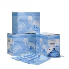 Sempermed USA SPFP600 Surgical Glove, Latex, Powder Free (PF), Size 6, Sterile, Beaded Cuff, Micro-Rough Surface, Hand Specific, 50 pr/bx, 6 bx/cs