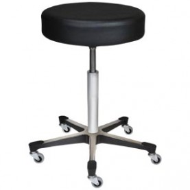 Blickman Industries 1021113025 Exam Stool 1113, Black, (5) Leg, Aluminum Base (DROP SHIP ONLY)
