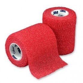 3M Health Care 1583R Self-Adherent Wrap, 3" x 5 yds, Red, 24/cs (Continental US+HI Only)