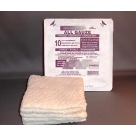 AMD-Medicom A66750 Fluff Sponge, 6" x 6¾", Sterile, 10/hard tray, 48 tray/cs