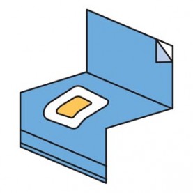 3M Health Care 6697 Cesarean-Section Sheet with Ioban 2 Incise Pouch, 77" x 122", 5/cs (Continental US+HI Only)