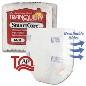 Principle Business Enterprises 2312 Brief, Medium Adult, 32"-44", 24.0 fl oz Capacity, 12/pk, 8 pk/cs (US Only)