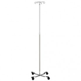 Blickman Industries 0561305401 IV Stand, Economy, 4 Hook, Secure Grip Hooks, Wall Saver Base (DROP SHIP ONLY)
