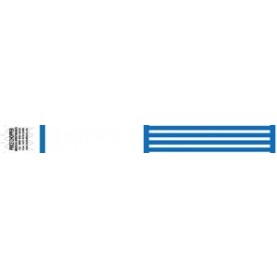 Medical ID Solutions 2002 Wristband, Tyvek, 1", Blue, 1000/bx