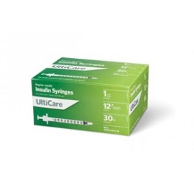 UltiMed, Inc. 9315 Insulin Syringe, 1cc, 30G x ½", 100/bx