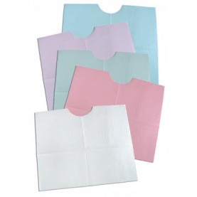 TIDI Products, LLC 917909 Contour Bib, 18" x 22", 3-Ply, Lavender, 400/cs