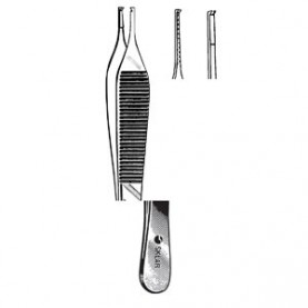 Sklar Instruments 50-3048 Adson Tissue Forceps, Serrated,1X2 Teeth, 4.75" (DROP SHIP ONLY)