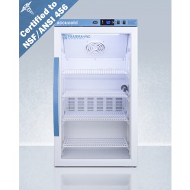 Accucold ARG3PV456 3 Cu.Ft. Counter Height Vaccine Refrigerator, Certified to NSF/ANSI 456 Vaccine Storage Standard