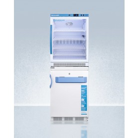 Accucold ARG6PV-VT65MLSTACKMED2 24" Wide All-Refrigerator/All-Freezer Combination