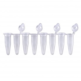 PURline 0.2 mL PCR Clear Strip Tubes (attached individual caps) 120 Strips (bags of 12)
