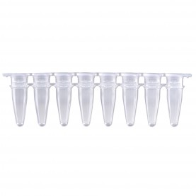PURline 0.2 mL PCR Clear Strip Tubes (separate flat cap strips) 120 Strips (bags of 12)