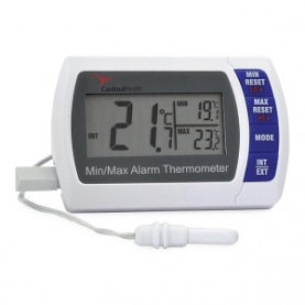 Handheld Digital Thermometer, Triple Display, Celsius, 0 - 50°C, -50 - 70°C, Internal/ External Alarm (Continental US Only)