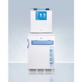 Accucold FF7LW-FS24LSTACKMED2 24" Wide All-Refrigerator/All-Freezer Combination