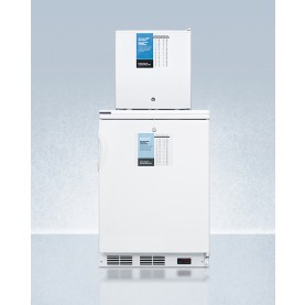 Accucold FF7LW-FS24LSTACKPRO 24" Wide All-Refrigerator/All-Freezer Combination