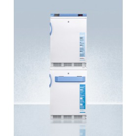 Accucold FF7LW-VT65MLSTACKMED2 24" Wide All-Refrigerator/All-Freezer Combination